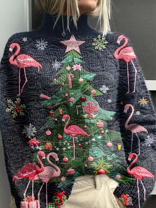 Kimberley™ | Festive Holiday Print Sweater