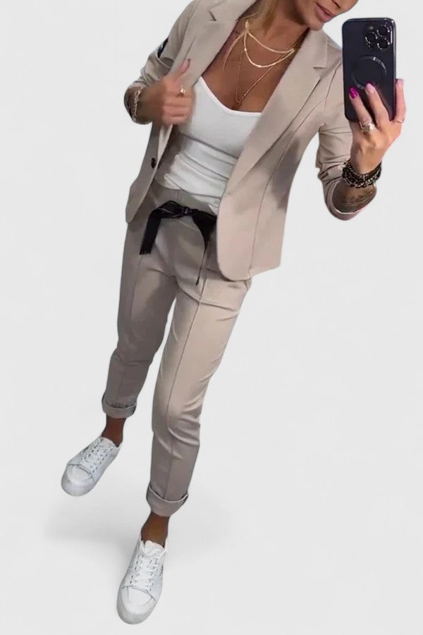 Kina | Women's Elegant Two-Piece Blazer Set