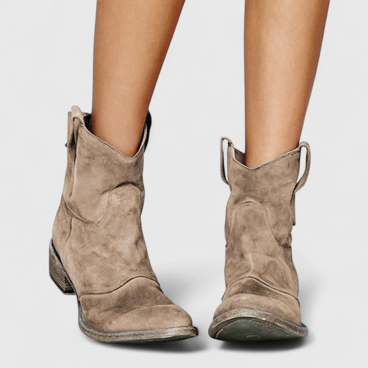 Kylenrah | Women's Ankle Boots Wide Heel Elegant Western Style