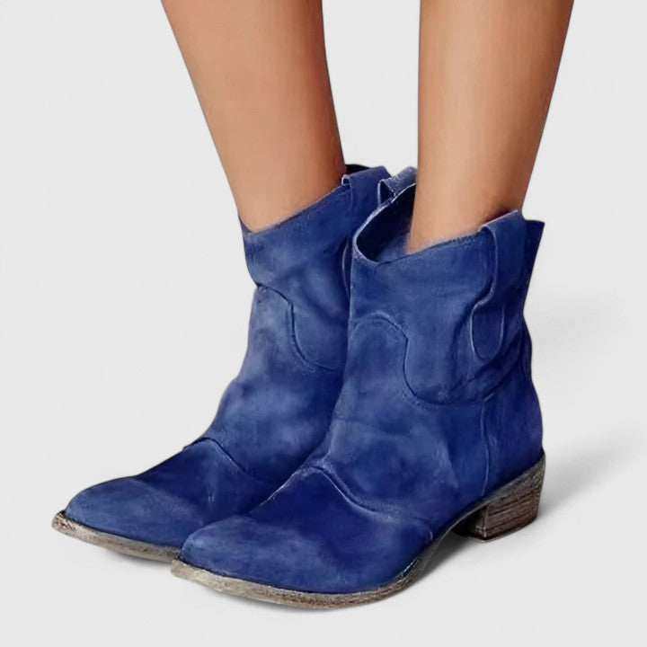 Kylenrah | Women's Ankle Boots Wide Heel Elegant Western Style