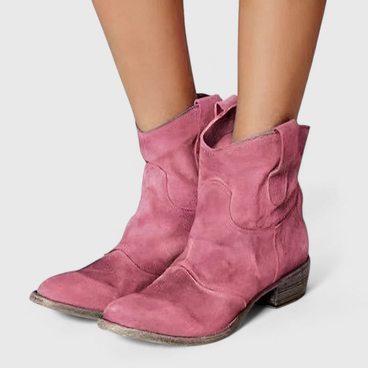 Kylenrah | Women's Ankle Boots Wide Heel Elegant Western Style