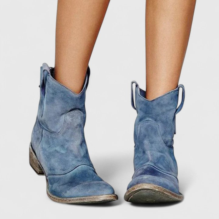 Kylenrah | Women's Ankle Boots Wide Heel Elegant Western Style