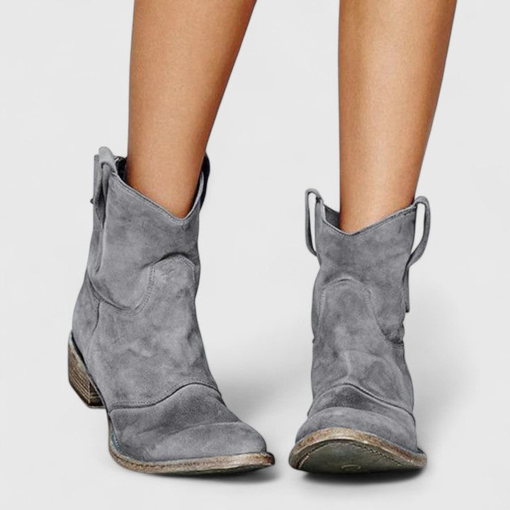 Kylenrah | Women's Ankle Boots Wide Heel Elegant Western Style