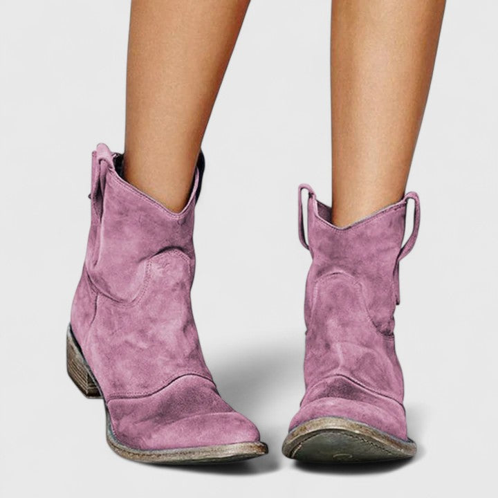 Kylenrah | Women's Ankle Boots Wide Heel Elegant Western Style