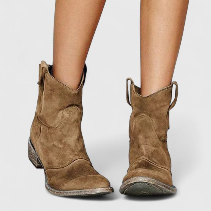 Kylenrah | Women's Ankle Boots Wide Heel Elegant Western Style