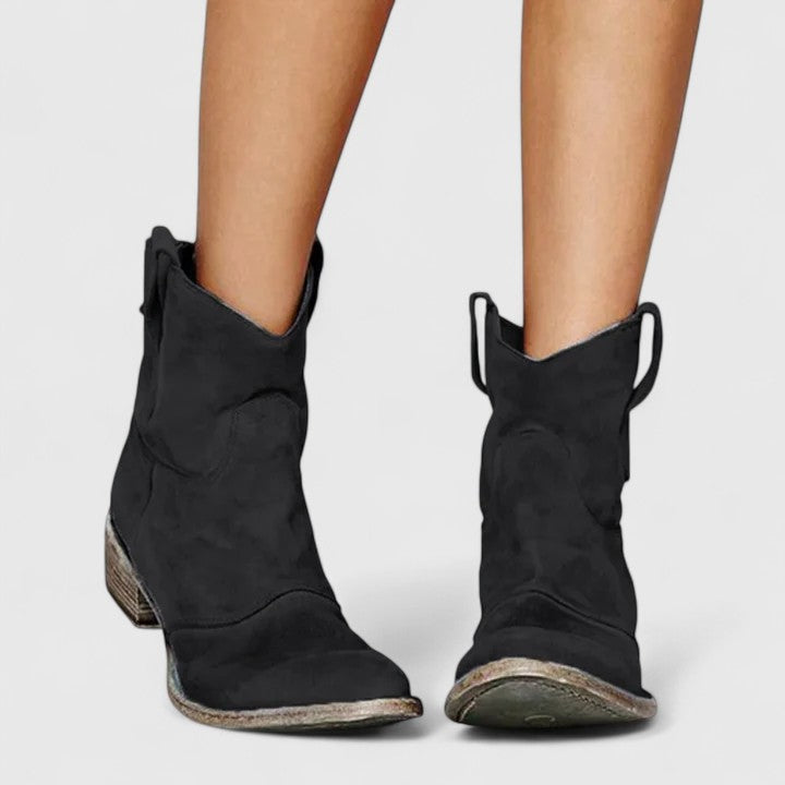 Kylenrah | Women's Ankle Boots Wide Heel Elegant Western Style