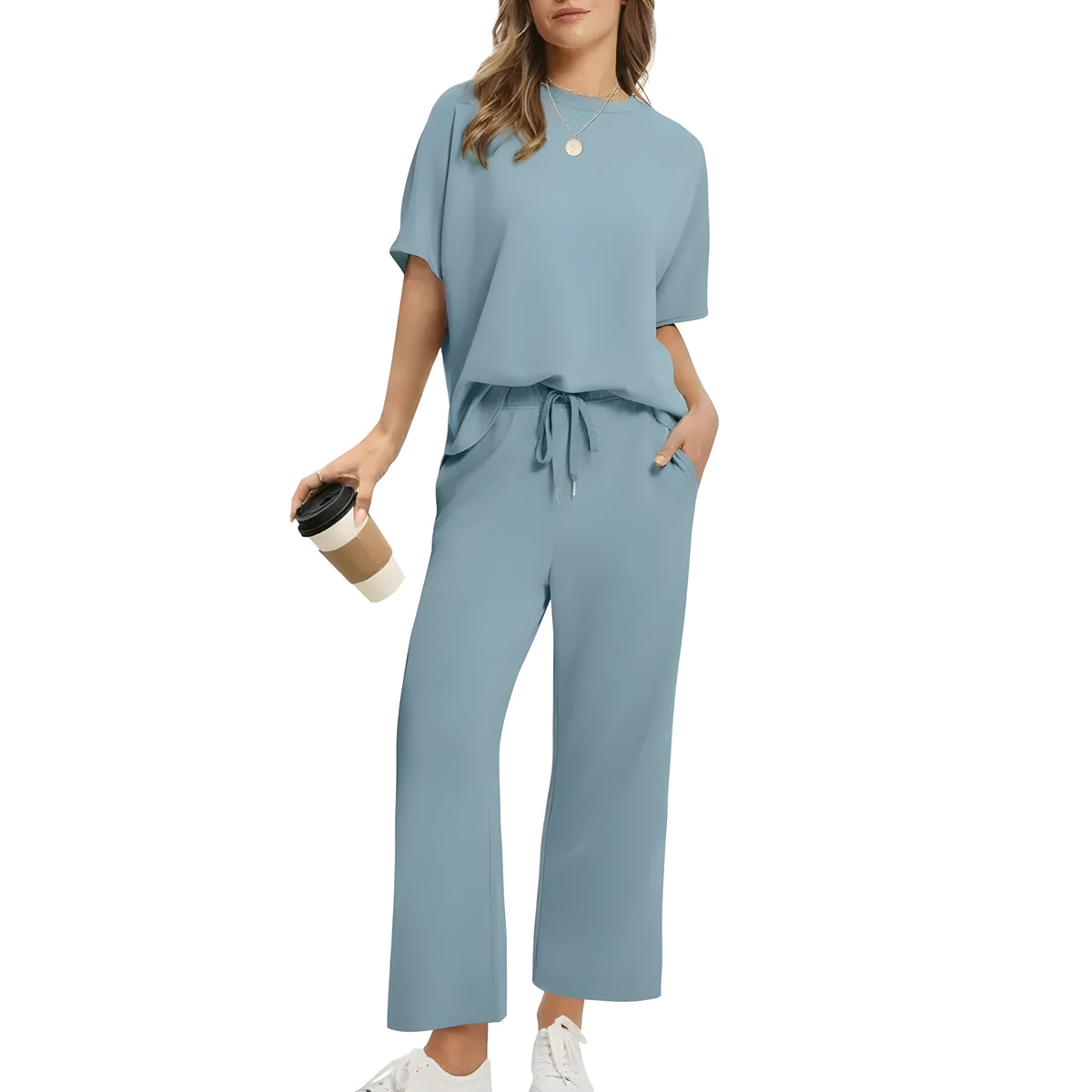 Amirah | Women's Lounge Set with Pockets, Relaxed-Fit
