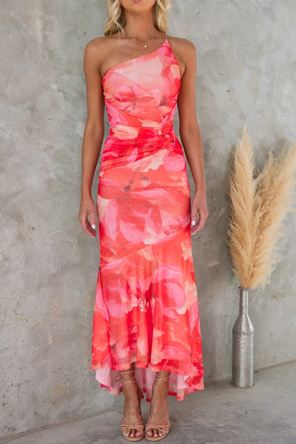 Layla™ | One-Shoulder Pleated Dress 2
