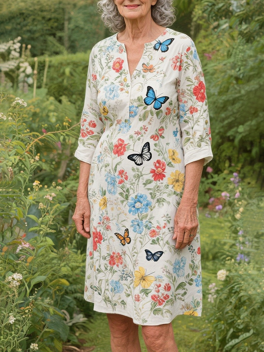Lily™ | Charming Midi Dress With Sleeves For Women