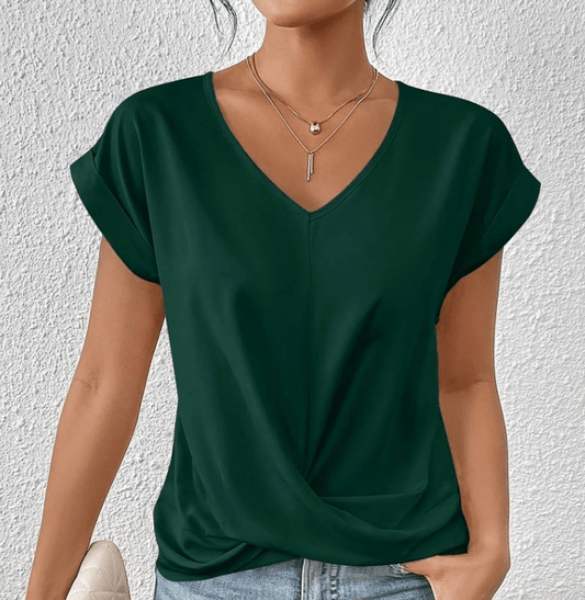Luna | Women's Top, Elegant V-Neck Blouse for Women 0