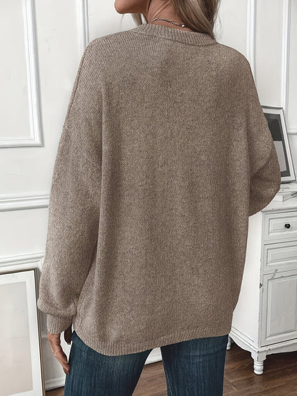 Luvelle | Women's Pullover Sweater, Round Neck Relaxed Fit