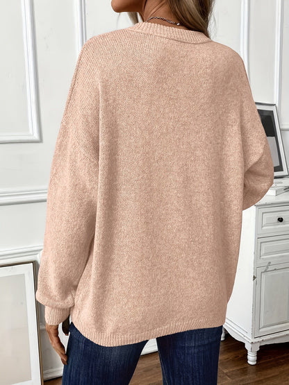 Luvelle | Women's Pullover Sweater, Round Neck Relaxed Fit