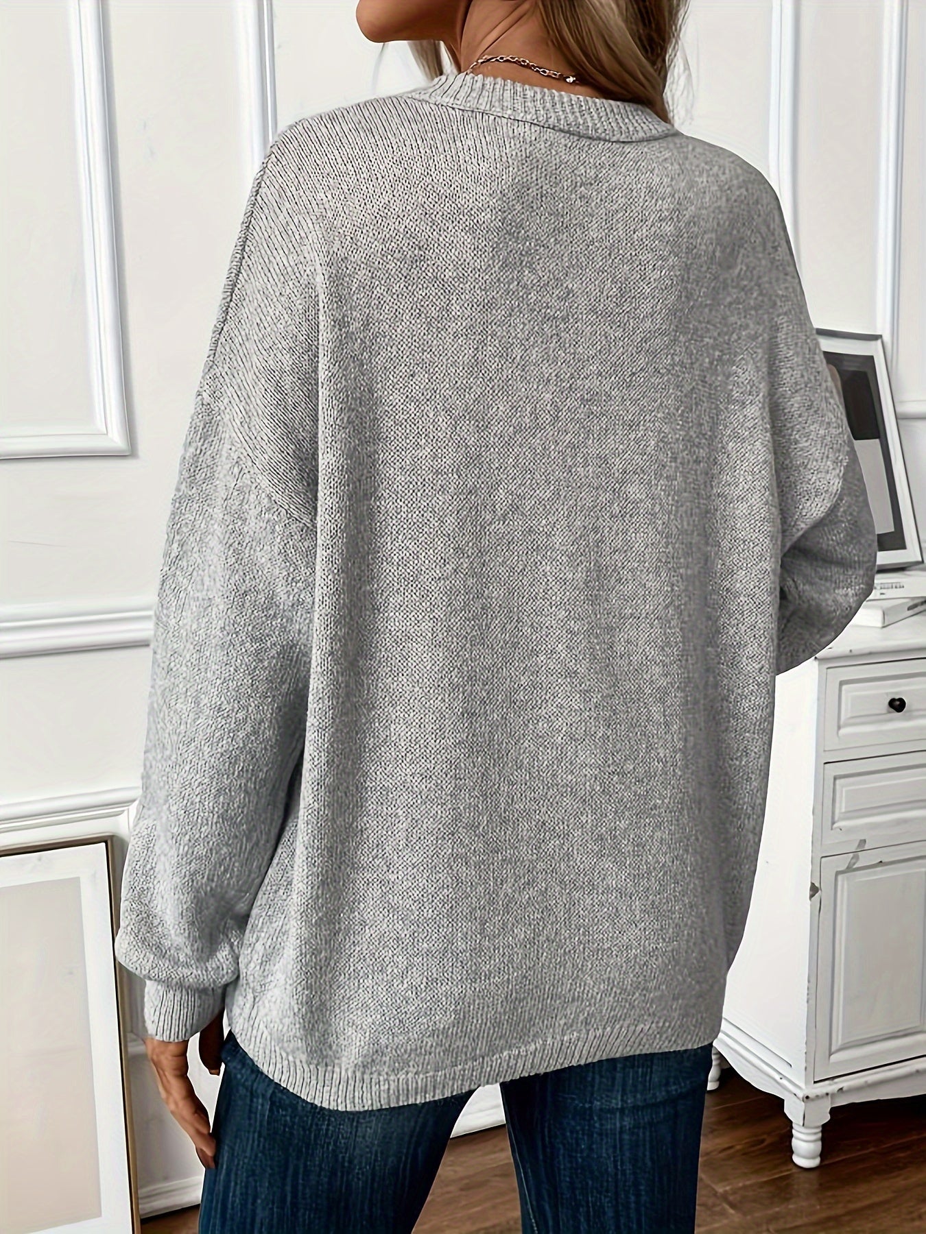 Luvelle | Women's Pullover Sweater, Round Neck Relaxed Fit