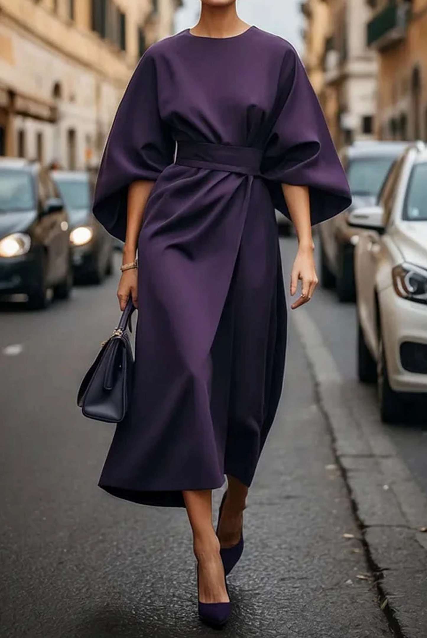 Maya™ | Elegant Lantern Sleeve Dress 6