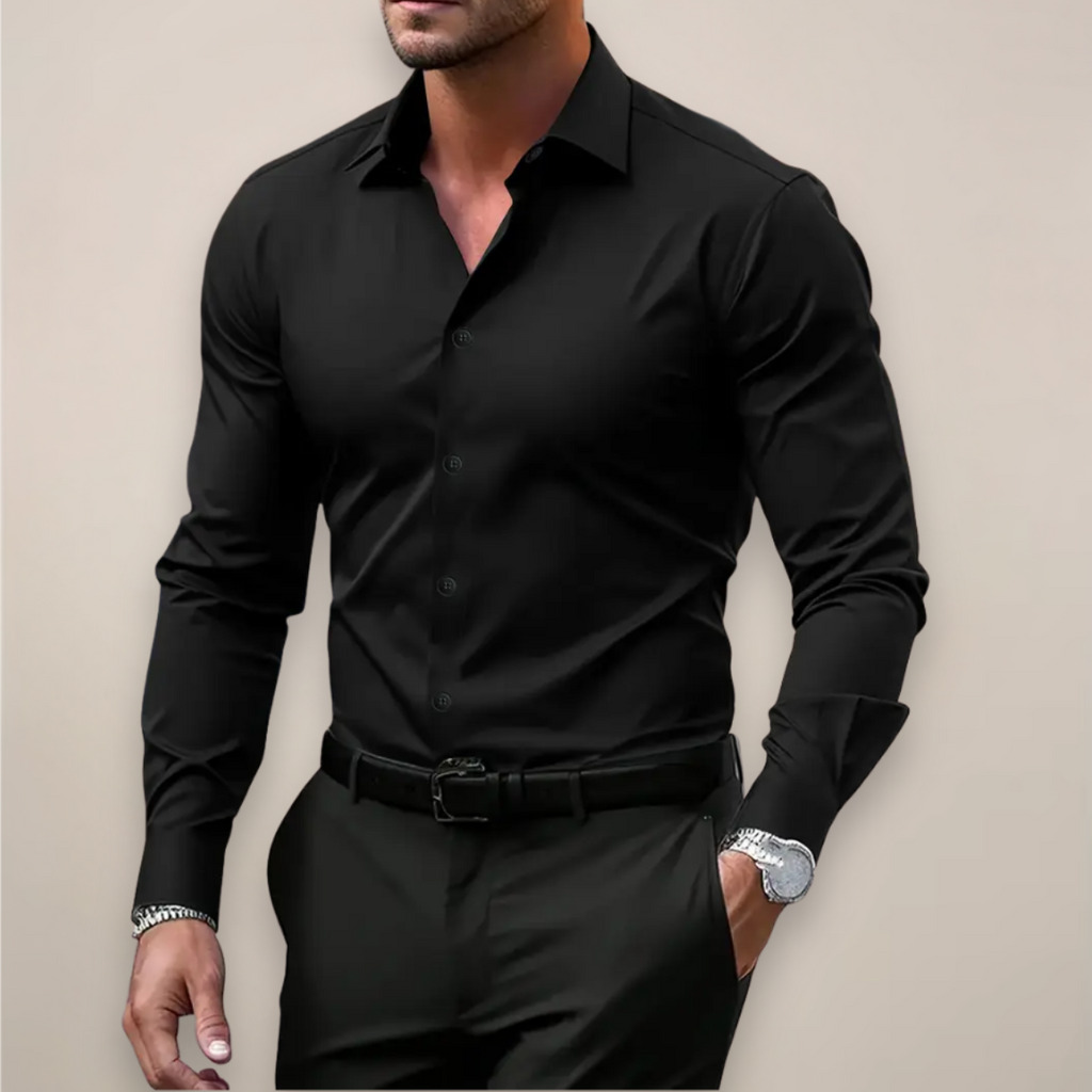 Levi | Button-Down Collar Long Sleeve Shirt for Men