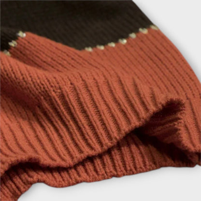 Dagny | Women's Oversized Pullover Sweater, Polka Dot Knit