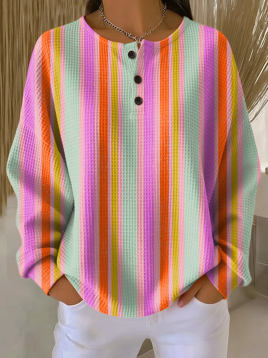 Mille | Sweater with Colorful Stripes 0