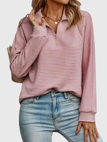 Molly | Women's Half-Zip Turtleneck Pullover Sweater