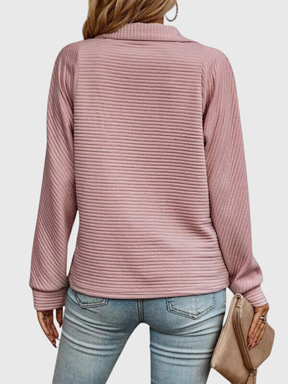 Molly | Women's Half-Zip Turtleneck Pullover Sweater