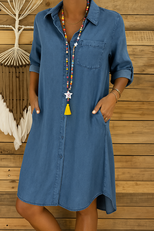 Nadia™ | Comfortable Denim Dress for Women 0