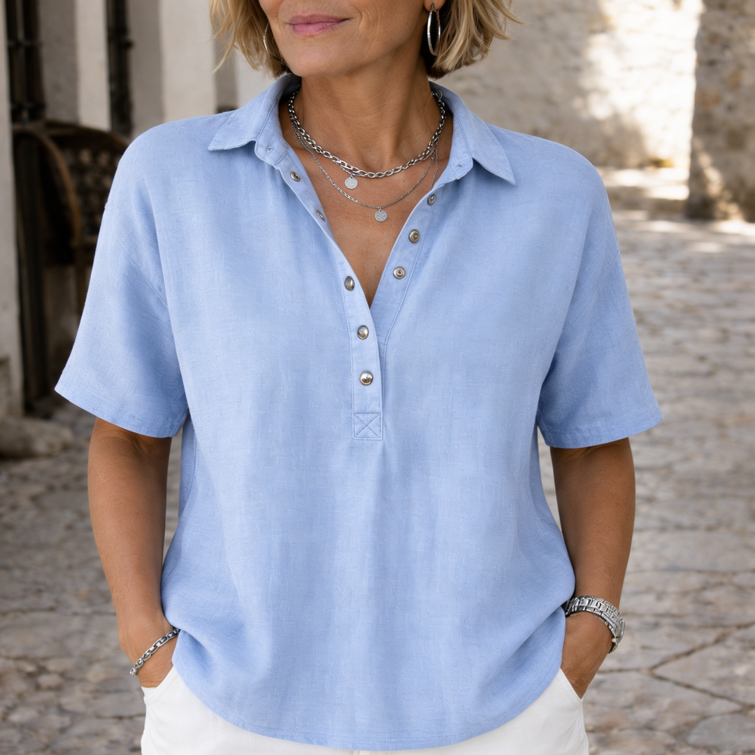Nawel - Elegant shirt with collar and buttons 4