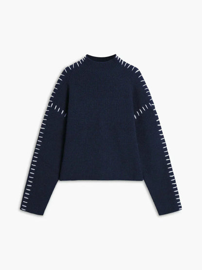 Nia | Women's Oversized Cozy Turtleneck Pullover Sweater