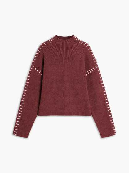 Nia | Women's Oversized Cozy Turtleneck Pullover Sweater