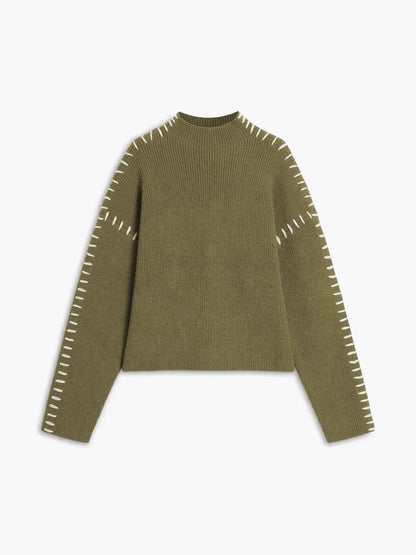Nia | Women's Oversized Cozy Turtleneck Pullover Sweater