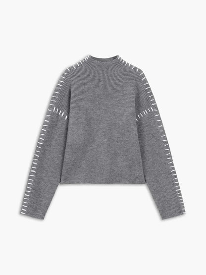 Nia | Women's Oversized Cozy Turtleneck Pullover Sweater