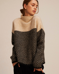 Norah | Women's Turtleneck Sweater Cozy Relaxed-Fit