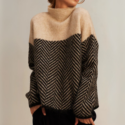 Norah | Women's Turtleneck Sweater Cozy Relaxed-Fit