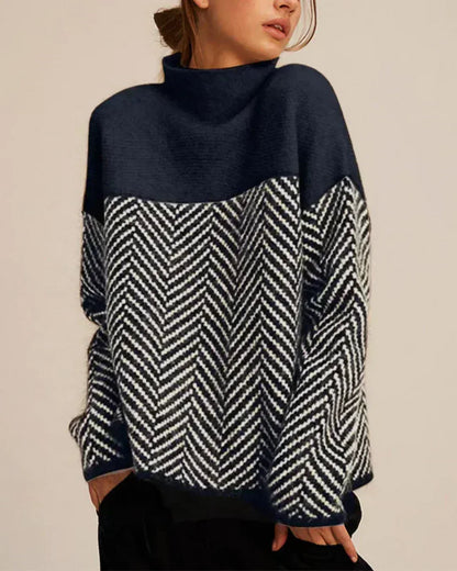 Norah | Women's Turtleneck Sweater Cozy Relaxed-Fit