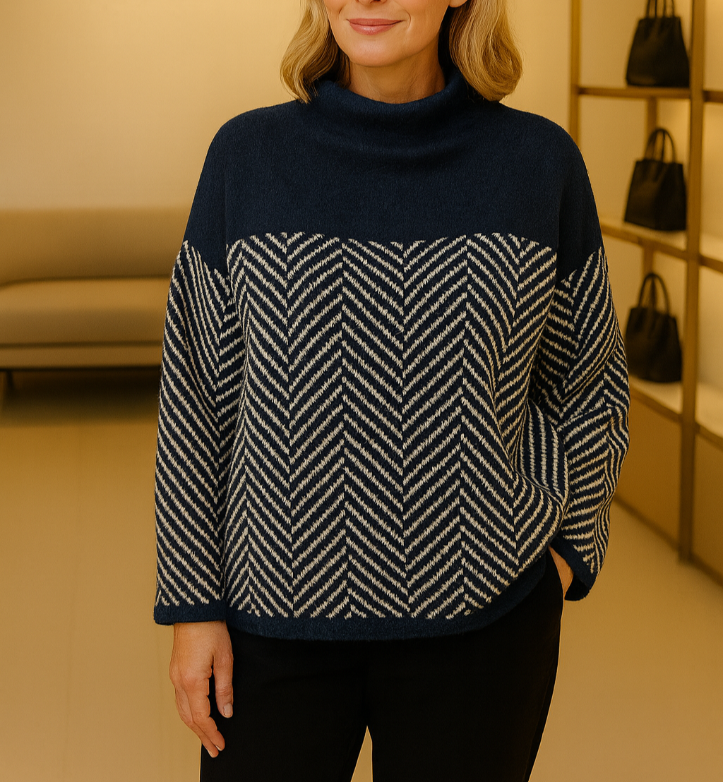 Norah | Women's Turtleneck Sweater Cozy Relaxed-Fit