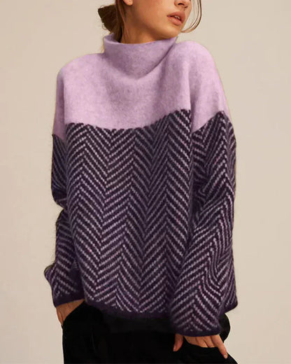 Norah | Women's Turtleneck Sweater Cozy Relaxed-Fit