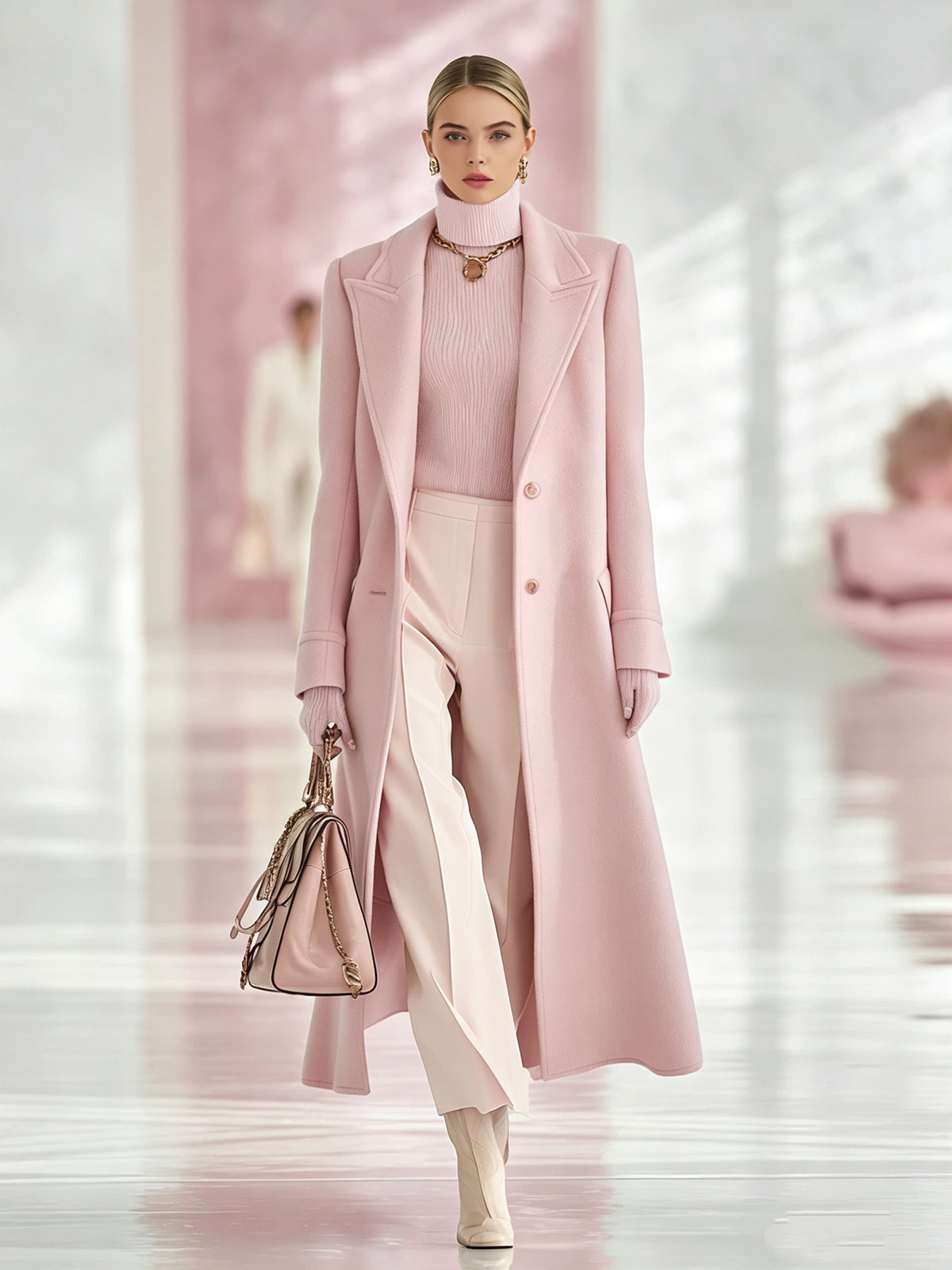Marissa | Notch Lapel Longline Tailored Coat for Women