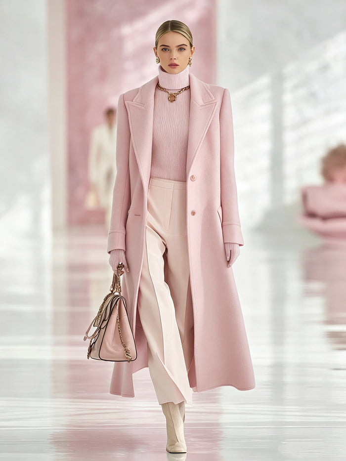 Marissa | Notch Lapel Longline Tailored Coat for Women