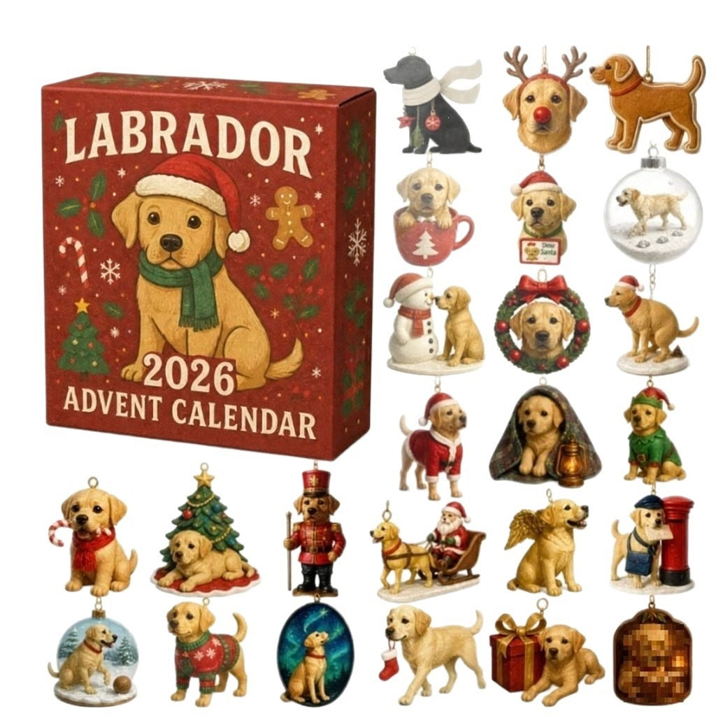 Marley | Advent calendar christmas gift Labrador Ornament Box Set