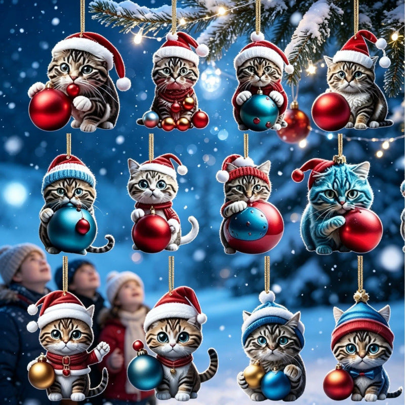 Augustine | 24-Day Cat Ornament Advent Calendar Christmas Gift Box
