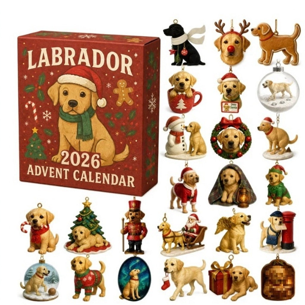 Marley | Advent calendar christmas gift Labrador Ornament Box Set