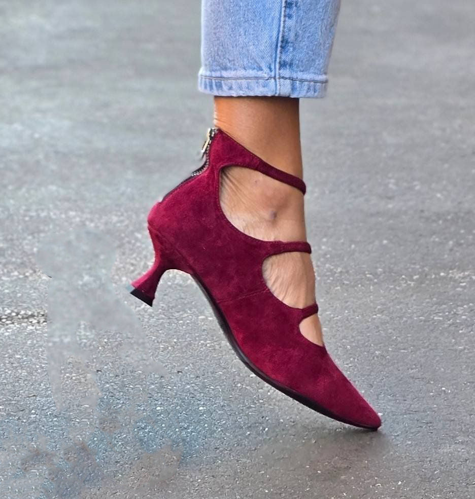 Eliza | Women's Strappy Low Heel Pumps – Day to Evening