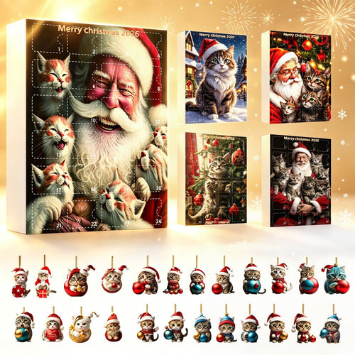 Augustine | 24-Day Cat Ornament Advent Calendar Christmas Gift Box