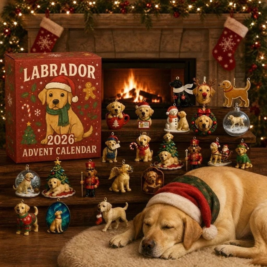 Marley | Advent calendar christmas gift Labrador Ornament Box Set