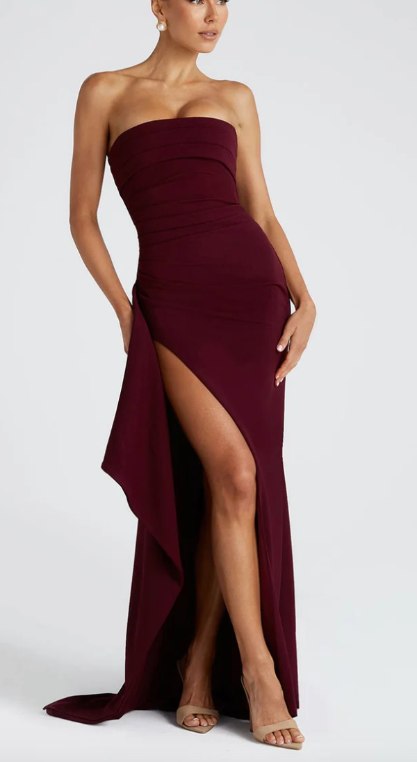 Omina™ | Strapless Luxe Maxi Dress 3
