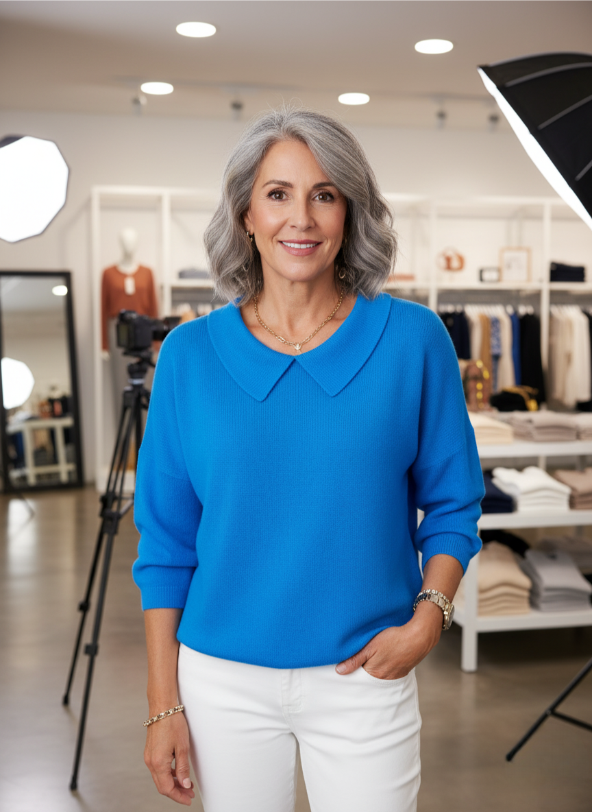 Beatrix | Women's Pullover Sweater – Relaxed Fit Everyday Knit