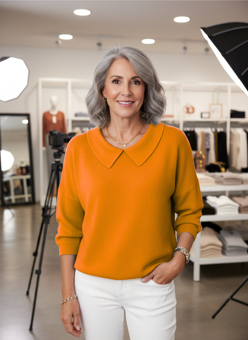 Beatrix | Women's Pullover Sweater – Relaxed Fit Everyday Knit