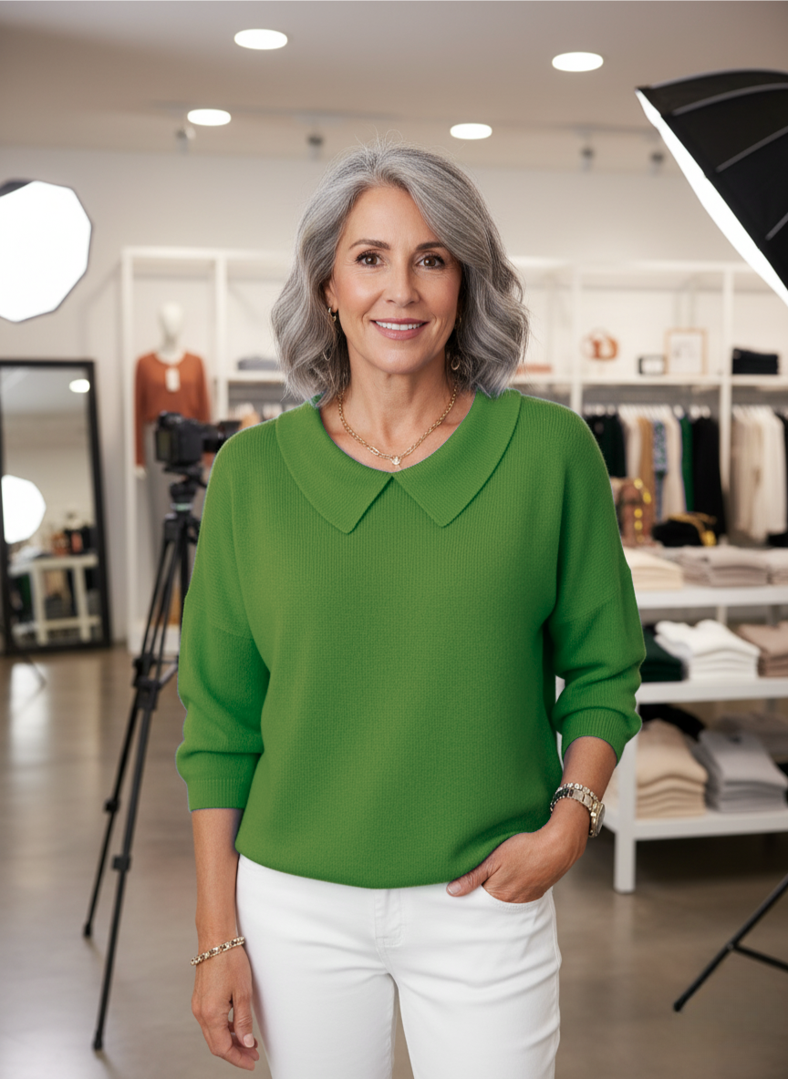 Beatrix | Women's Pullover Sweater – Relaxed Fit Everyday Knit