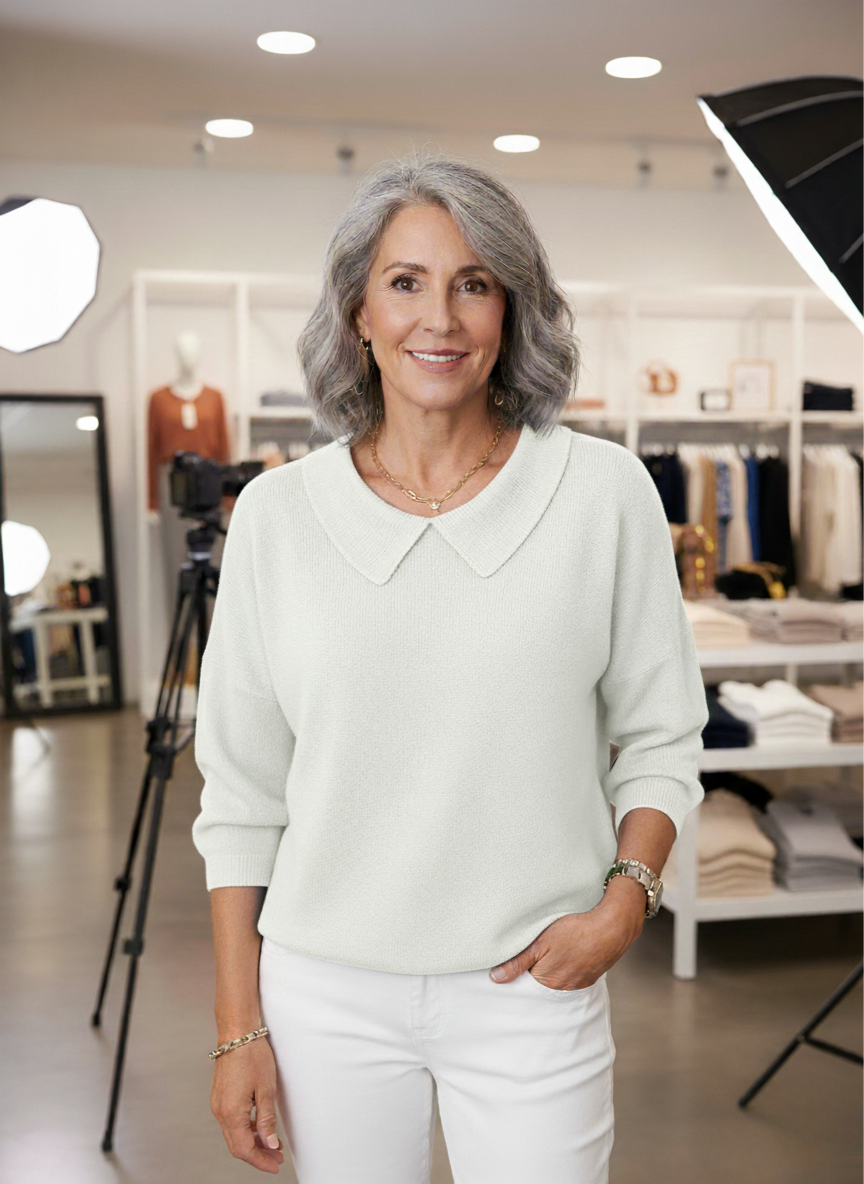 Beatrix | Women's Pullover Sweater – Relaxed Fit Everyday Knit