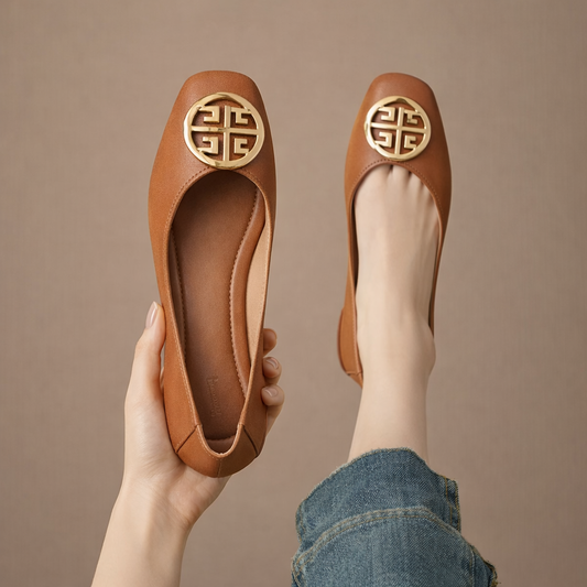 Orchard Leather Flats 0