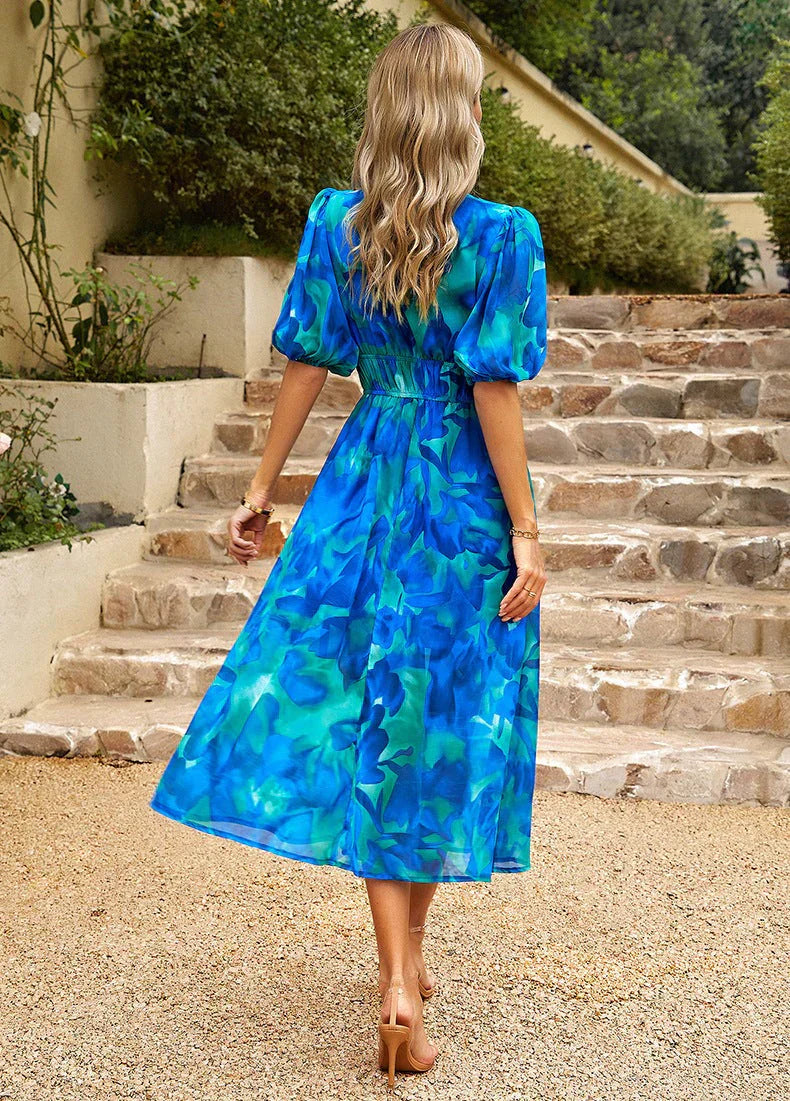 Orina™ | V-Neck Elegance Dress 2