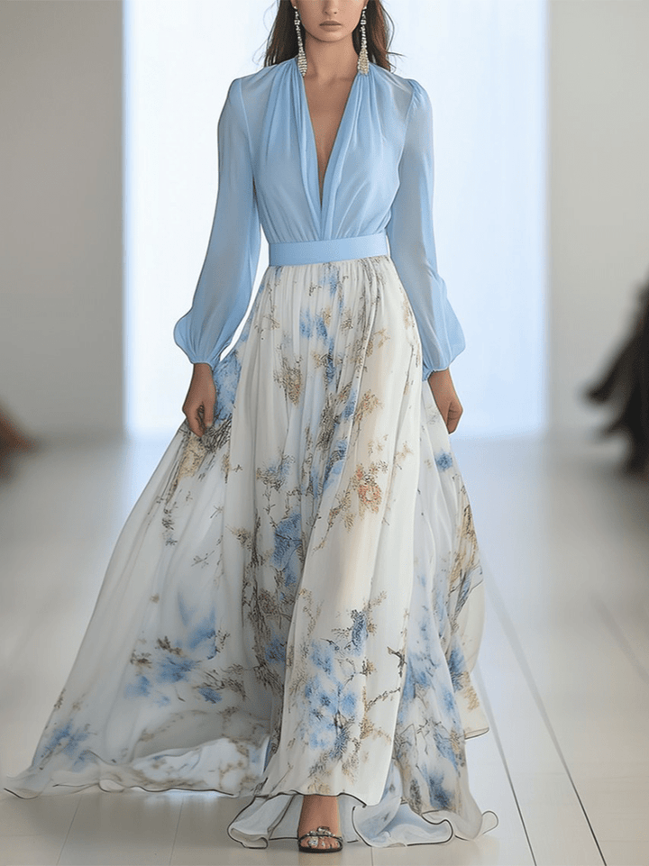 Peniel™ | Elegant Floral Maxi Dress 0